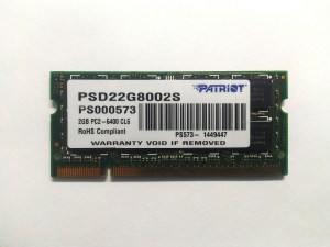 Patriot PSD22G8002S 2GB PC2-6400S CL6 запчасти для ноутбука